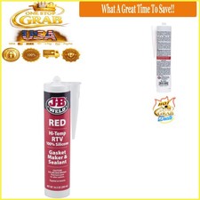 Red High Temp RTV Silicone Gasket Maker Sealant 10.3 oz Waterproof Metal picture