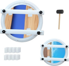 2Pcs Extra Large round Resin Table Mold with Clamping System 20 Inch picture