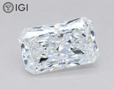 3.07 Ct RADIANT Cut IGI Certified Lab Grown Diamond E Color VVS2 Clarity picture
