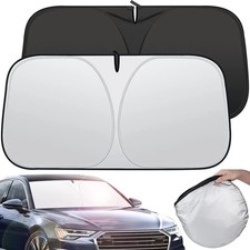 Car Windshield Sun Shade – UV Protection Foldable Front Window Visor picture