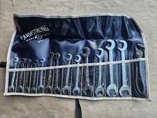 Vtg Armstrong USA Master Ignition Wrench Set Roll Up Pouch & Pliers Complete R-9 picture