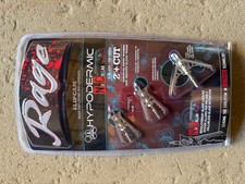 Rage Hypodermic NC No Collar mechanical Broadheads 100 Grain  2+