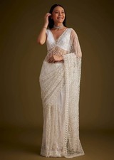 SARI PAKISTANI WEDDING INDIAN SAREE BLOUSE NEW DESIGNER BOLLYWOOD PARTY WEAR picture