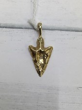 14k Gold Arrowhead Pendant  picture