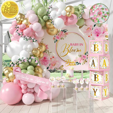 338 PC Baby in Bloom Baby Shower Decorations for Girl Balloon Arch Garland picture