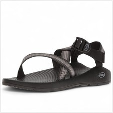 Chaco Split Gray Stripe Black Z/1 Adjustable Strap Classic Sandals New Men's 9W picture
