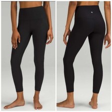 Lululemon Align Pant High Rise Leggings 23” Inseam Black Size 6 Ribbed Yoga Gym picture