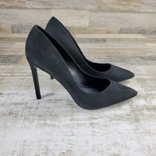 ALDO Lala Womens Pump Sz 9 Black Suede Pointed-Toe Stiletto Heel Slip On Comfort picture