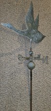 Vintage 30's/40's Flying Goose Copper Weathervane,Hollow,Three Dimensional,29