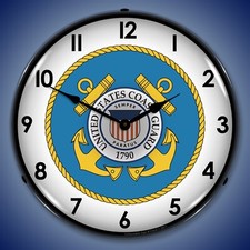 US Coast Guard Wall Clock, LED Lighted picture