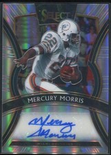 2019 Mercury Morris Panini Select Silver Auto /199 #SP-MM Miami Dolphins picture