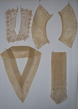 large lot of antique and vintage collars lace collar and cuff sets 19 item lot picture