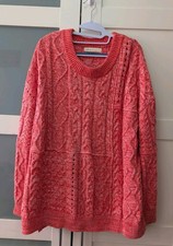 Anthropologie Pilcro Jasmine Cable-Knit Tunic Sweater Pink Size L picture