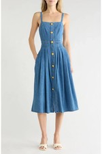 NEW,  L' Agence Esmeralda Pinafore Dress in Stokes Sz 8 #MD2483 picture