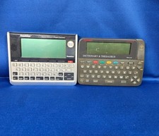 Lot of 2 Franklin Electronics Bookman Dictionary & Thesaurus MWD-640 + SCD-1890 picture
