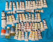 NEW set 50 tubes 37ml Gamblin 1980 Oil Colors series 1,2,3 sealed 3 sml bottles picture