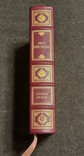 Great Expectations Charles Dickens 1979 Hardcover Book Leather Bound Gold Gilded picture