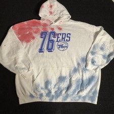 NWOT Junk Food Clothing LA NBA Official 76ers Tie Dye Men's Hoodie Size XXL picture