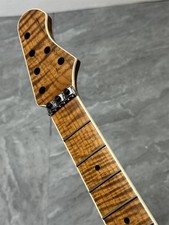 Satin 24Fret AAAA Roasted Flame maple Electric guitar neck part  Floyd nut picture