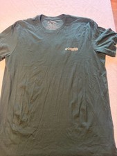 Columbia PFG Men’s XL Green Short Sleeve Crew Neck Graphic Hunting Tee Cotton picture