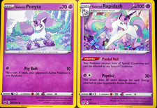 Galarian Ponyta & Galarian Rapidash Evolutions Collection 2 Card Set Pokemon TCG picture