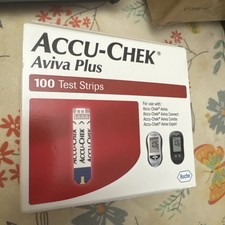 Accu-Chek Aviva Plus 100 Test Strips Exp 6/39/2027 Sale 59.99 picture