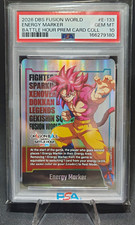 Bandai DBS Fusion World Energy Marker E-133 Battle Hour 2026 Promo Holo PSA 10 picture