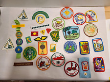 Girl Scouts & Girl Guides Junior Patch & Badge Lot, Vintage 1973-1984 picture