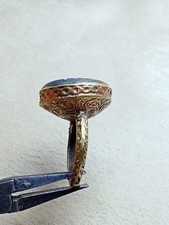 ANCIENT RARE BRONZE ROMAN RING ENGRAVED BEAUTIFUL STONES GENUINE RING picture