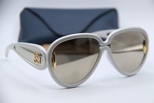 NEW LOEWE LW 40132I 24C GREY GOLD MIRRORED AUTHENTIC FRAMES SUNGLASSES 65-14 picture