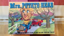 Vintage Hassenfeld Bros Mrs. Potato Head 1950s Car & Shopping Trailer Set w/ Box picture