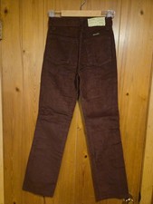 VTG 70s Deadstock NOS NWT Wrangler Brown Corduroy Pants Sz 14 SLIM WST25