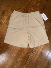 NWT Athleta Paradise Bermuda Shorts Linen Blend Flax Beige - MEDIUM picture