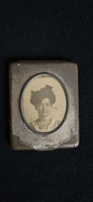 Antique Victorian  Match  Safe Case with Photo picture