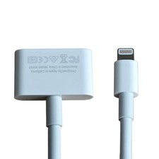 Apple Lightning to 30-pin Adapter Cable - White (0.2 m) MD824AM/A picture