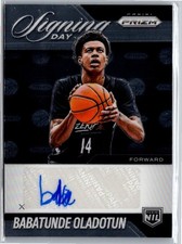 2025-26 Prizm Signing Day Babatunde Oladotun RC Auto #SD-BAB picture