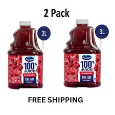 Ocean Spray® 100% juice cranberry juice Blend, 101.4 fl oz Bottle 2 Pack FREE picture