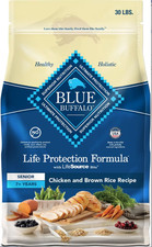 Blue Buffalo Life Formula Senior Chicken & Brown Rice Recipe Dry Dog Food, 30 lb picture