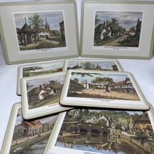 Vintage Pimpernel 8 CT English Villages Placemats De Luxe Finish 9033 0010780024 picture