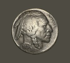 1936 RARE INDIAN-HEAD/ BUFFALO-NICKEL No Mint Mark Five Cents picture