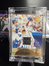 Fred McGriff Jersey Fusion Memorabilia Patch Worn 1995 Pinnacle Gold Badge picture