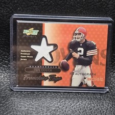 2001 Score - Franchise Fabrics Tim Couch #FF-12 Premium Tag Autographs /50 (AU, picture