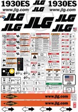 Fits JLG 1930ES PRO-FIT Scissor Lift Decal Kit – Laminated 3M Vinyl picture
