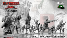 BattleCat Miniatures WW2 Allied New Guinea Infantry Squad Bolt Action WWII 28mm picture
