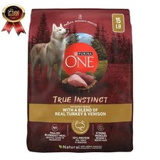 Purina One True Instinct Dry Dog Food for Adult Dogs, High Protein Real Turkey & picture