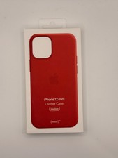 Genuine Official Apple Leather MagSafe Case For iPhone 12 Mini (PRODUCT) RED picture