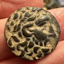 ASKLEPIOS / SERPENT 282-133 BC Mysia Pergamon AE18 Ancient AE Greek Coin picture
