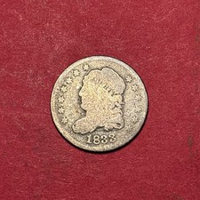 (1) Beautiful Antique 1833 Capped Bust Half Dime G-GOOD NICE FILLER picture