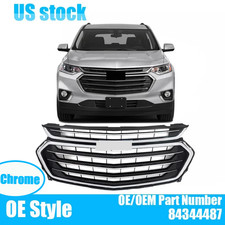 2018 2019 2020 2021 Chevrolet Traverse Chrome Front Grille Mesh Grill 84344487 picture