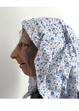 Funny Nana Grandma Old Woman Witch Female Scary Halloween Realistic USA Mask picture